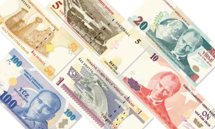 العملة التركية القديمة والجديدة